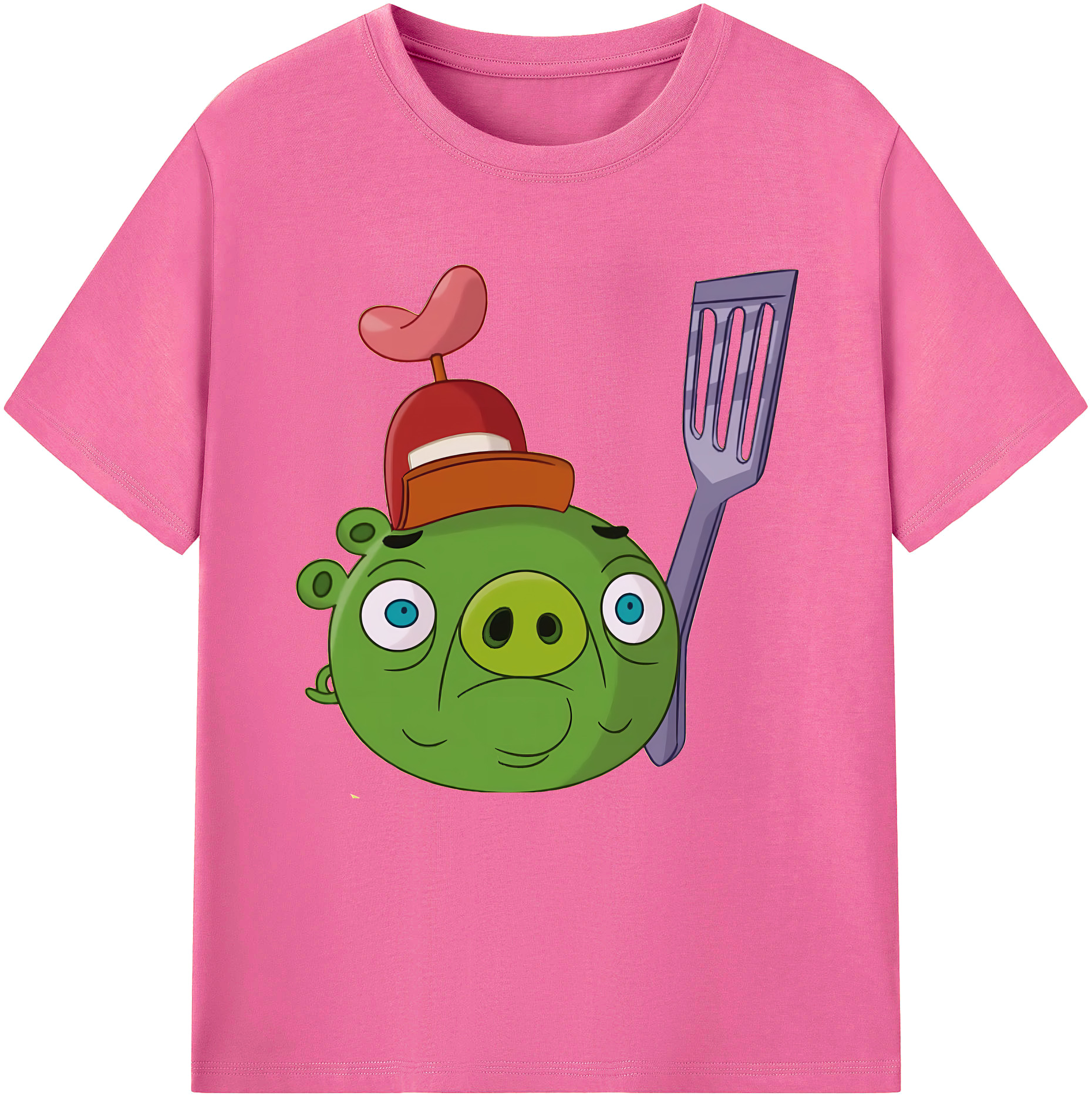 （画像用） Angry Birds アングリーバード レディースカジュアルプリントTシャツ（綿100％）